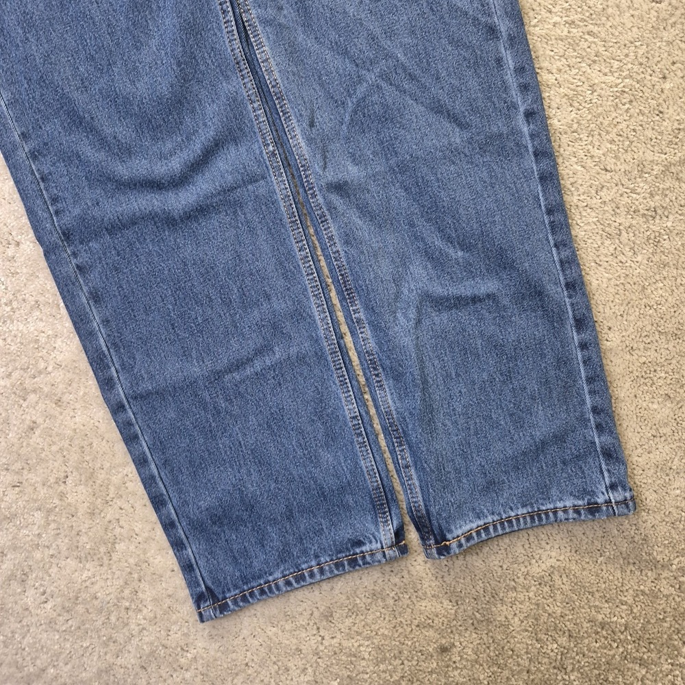 Levis 505 Jeans Mens 36/34 Classic Straight Blue USA Capsule Minimalist Casual - Picture 10 of 13
